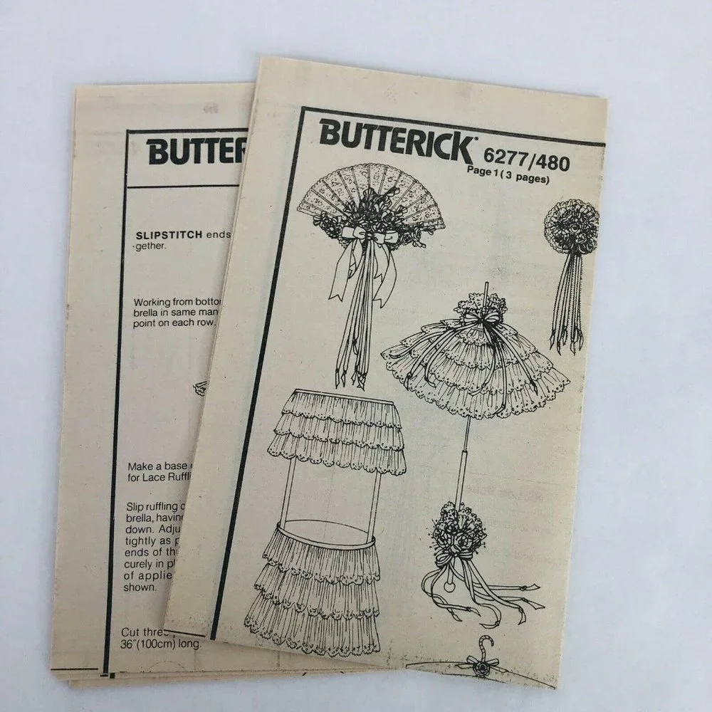 Wedding‎ Accessories Sewing Pattern Butterick 6277